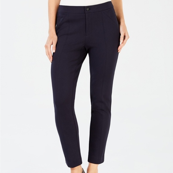 NWT Charter Club Seam-Detail Ponté Pants - Picture 2 of 3